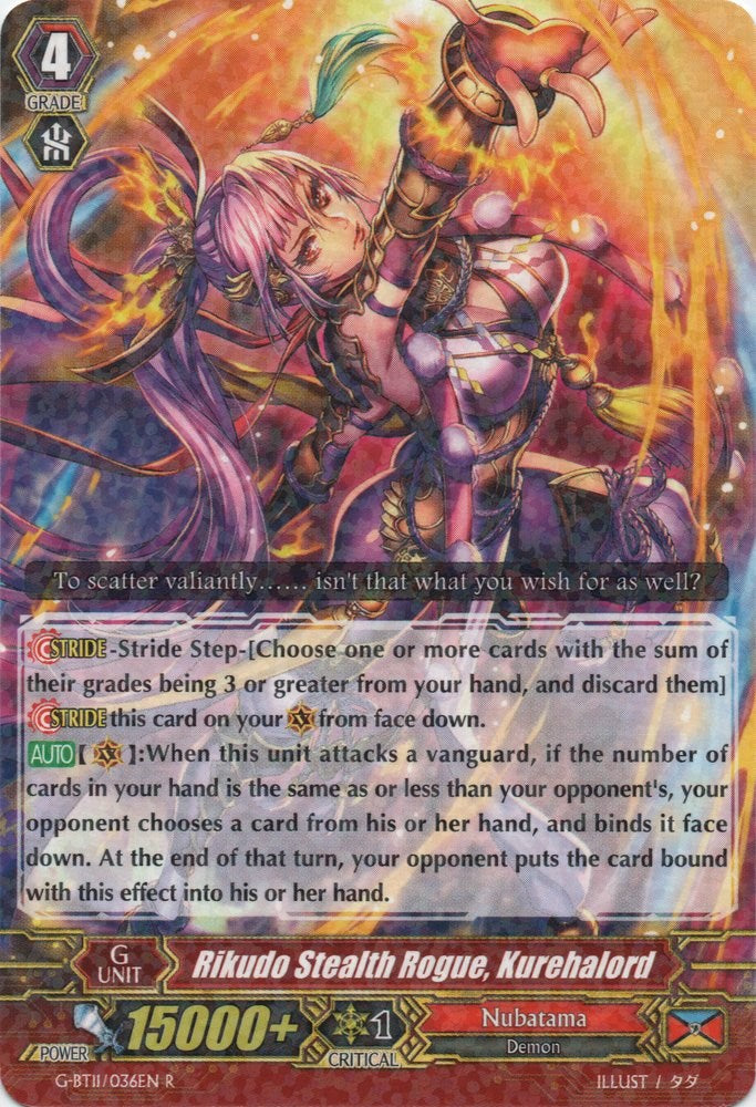 Image of Rikudo Stealth Rogue, Kurehalord (G-BT11/036EN) [Demonic Advent]