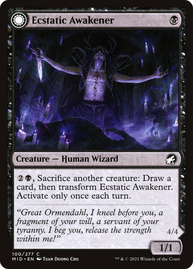 Image of Ecstatic Awakener // Awoken Demon [Innistrad: Midnight Hunt]