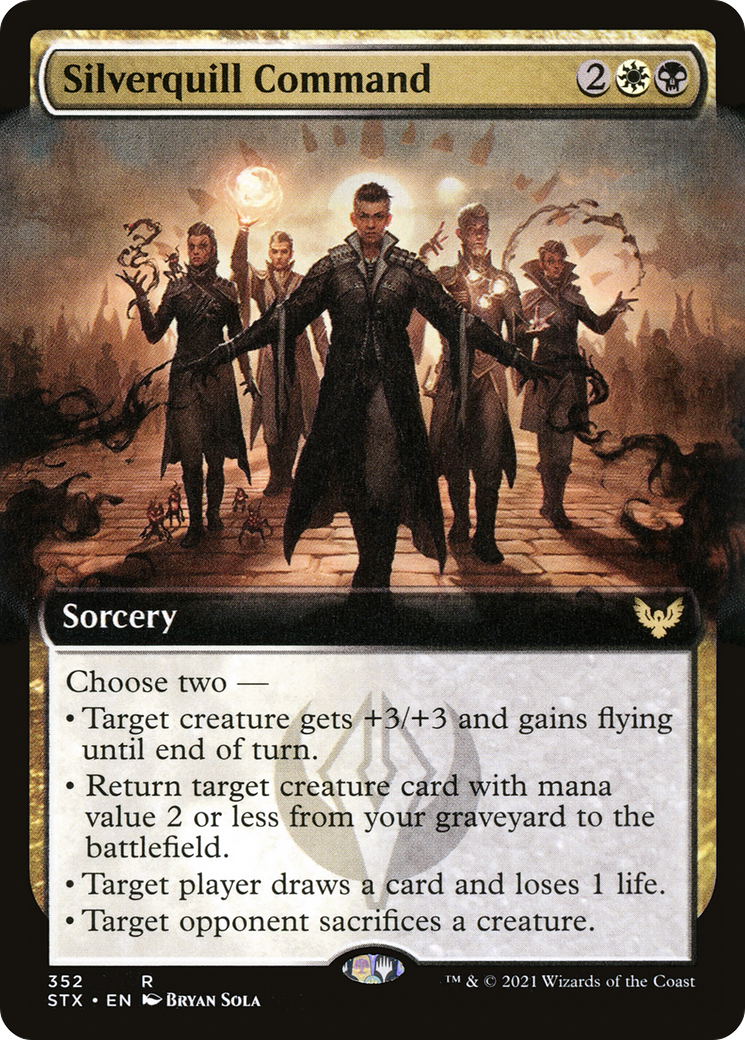 Image of Silverquill Command (Extended Art) [Strixhaven: School of Mages]