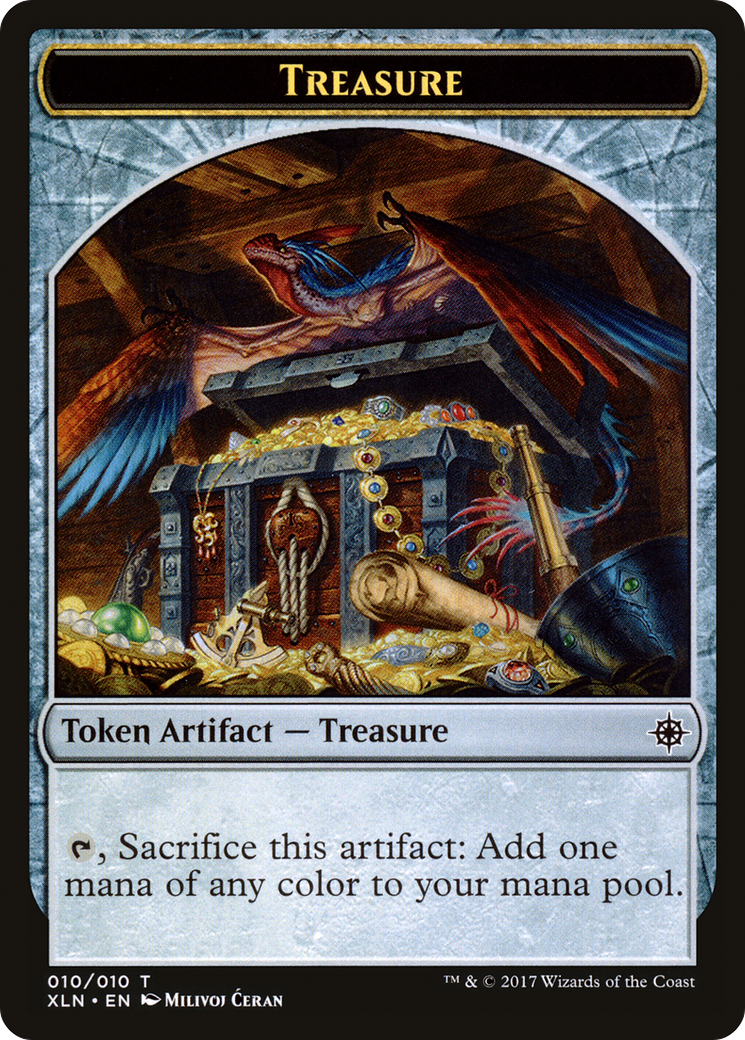 Image of Treasure Token (010) (XLN-010) - Ixalan Tokens Foil