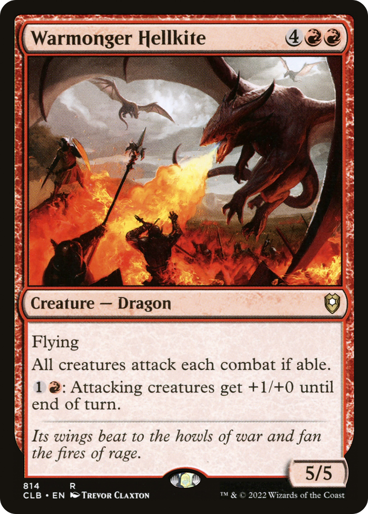 Image of Warmonger Hellkite [Commander Legends: Battle for Baldur's Gate]