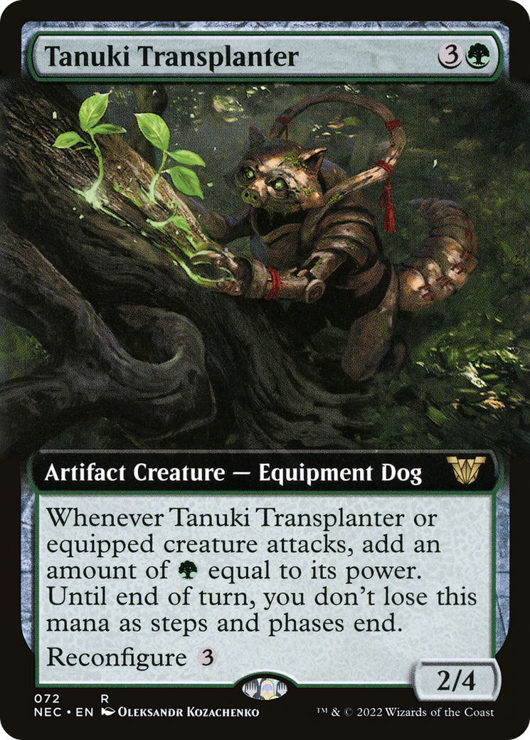 Image of Tanuki Transplanter (Extended Art) [Kamigawa: Neon Dynasty Commander]