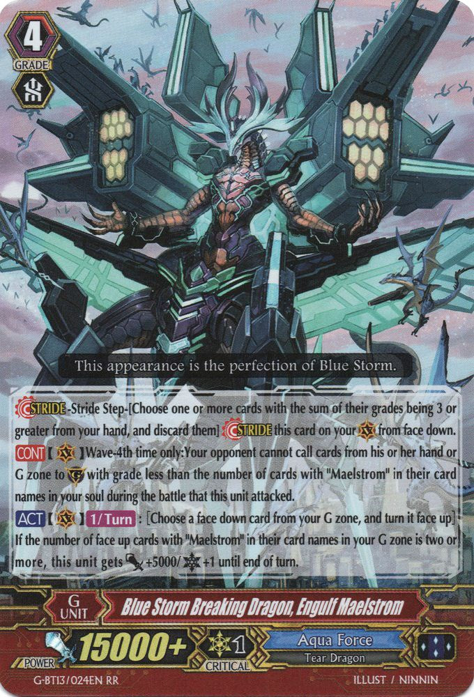 Image of Blue Storm Breaking Dragon, Engulf Maelstrom (G-BT13/024EN) [Ultimate Stride]