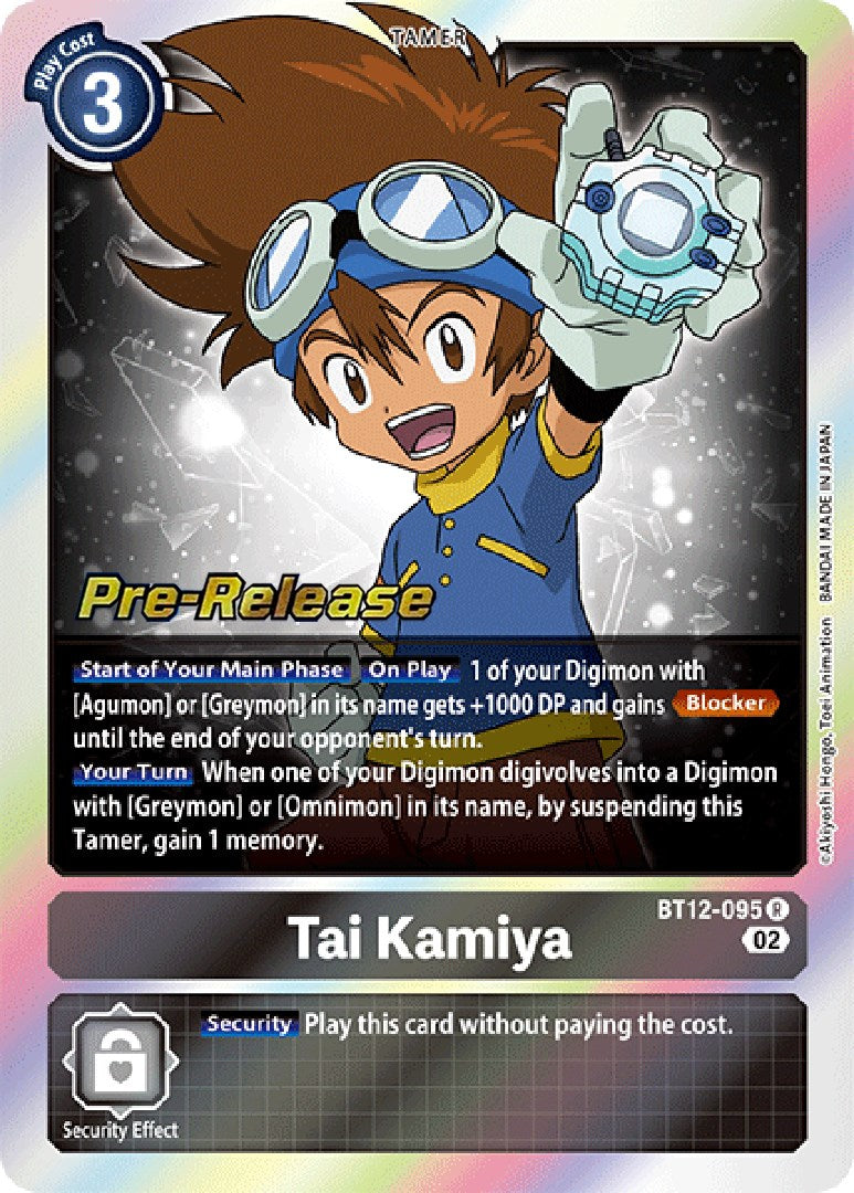 Image of Tai Kamiya [BT12-095] [Across Time Pre-Release Cards]