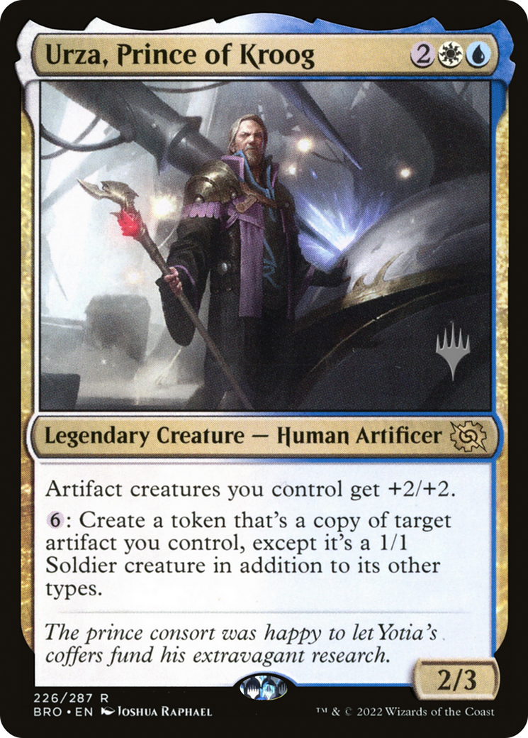 Image of Urza, Prince of Kroog (Promo Pack) [The Brothers' War Promos]