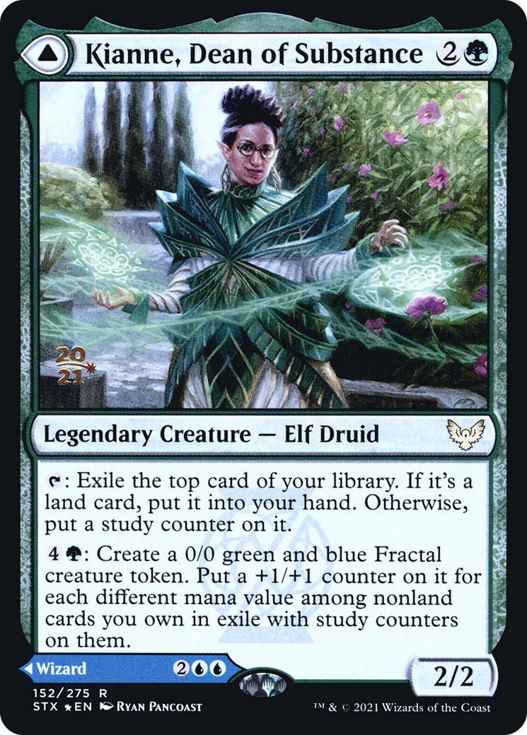 Image of Kianne, Dean of Substance // Imbraham, Dean of Theory [Strixhaven: School of Mages Prerelease Promos]