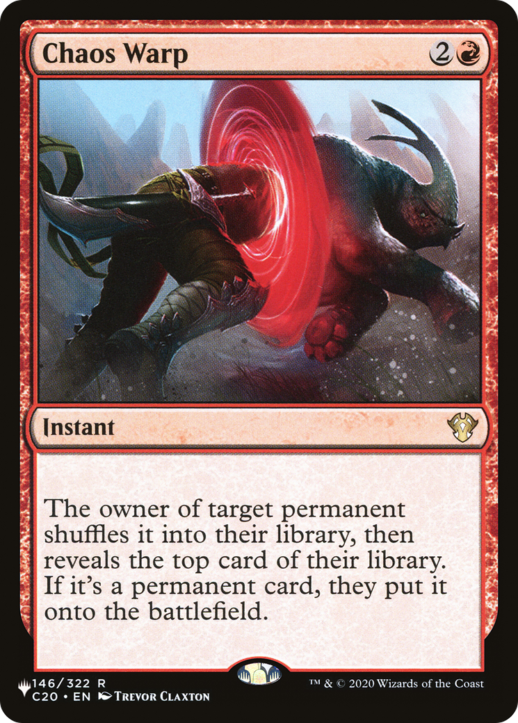 Image of Chaos Warp [Secret Lair: Heads I Win, Tails You Lose]