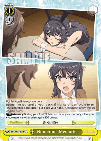 Image of Numerous Memories [Rascal Does Not Dream of a Dreaming Girl]