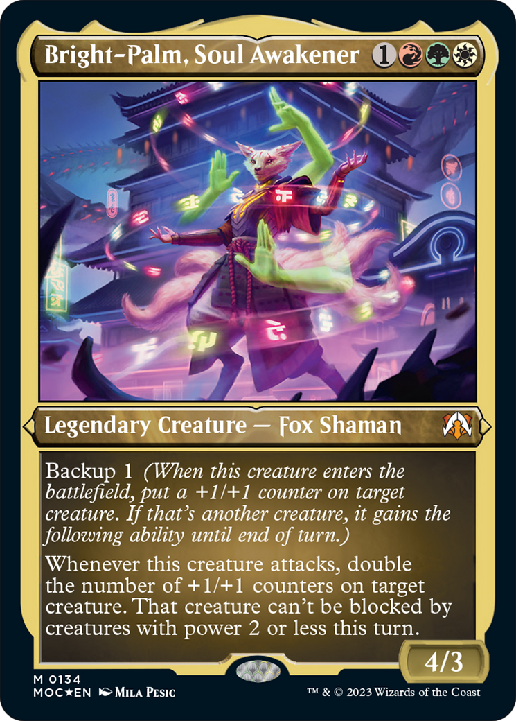 Image of Bright-Palm, Soul Awakener (Display Commander) [March of the Machine Commander]