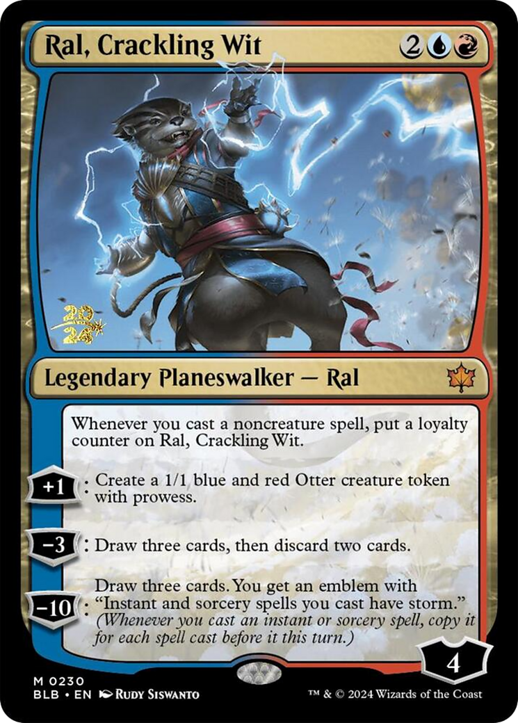 Image of Ral, Crackling Wit [Bloomburrow Prerelease Promos]