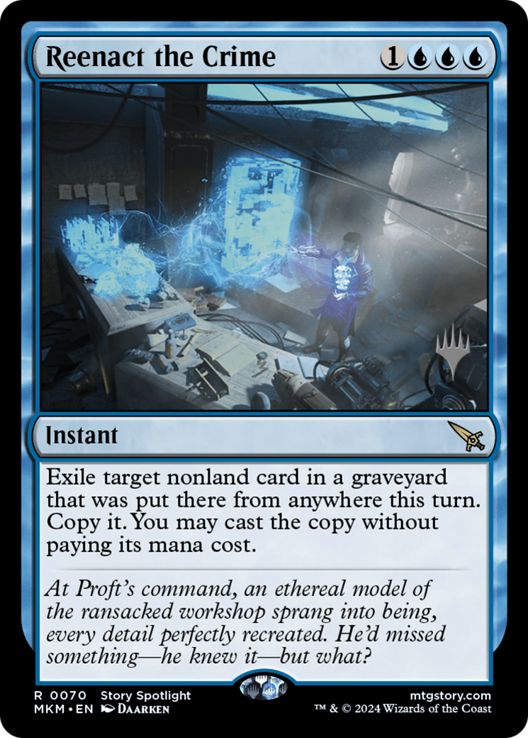 Image of Reenact the Crime (Promo Pack) [Murders at Karlov Manor Promos]