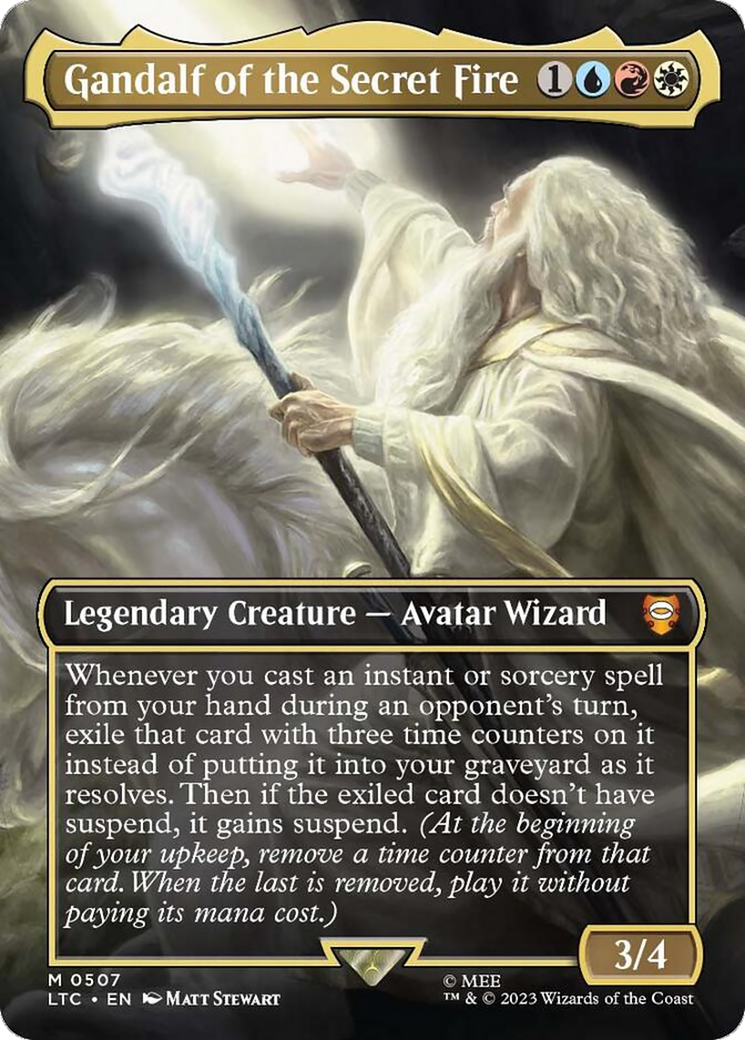 Image of Gandalf of the Secret Fire (Borderless) [The Lord of the Rings: Tales of Middle-Earth Commander]