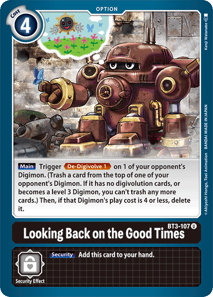 Image of Looking Back on the Good Times [BT3-107] [Release Special Booster Ver.1.0]