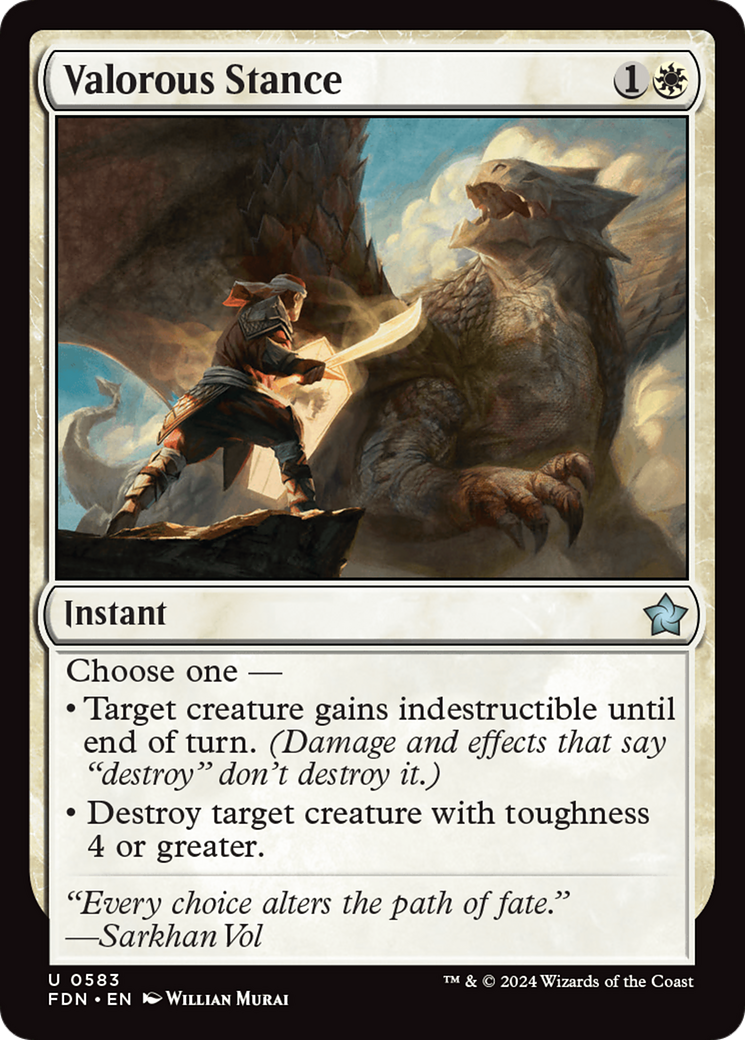 Image of Valorous Stance [Foundations]