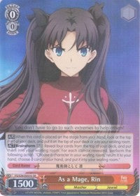 Image of As a Mage, Rin (FS/S34-E055S SR) [Fate/Stay Night [Unlimited Blade Works]]