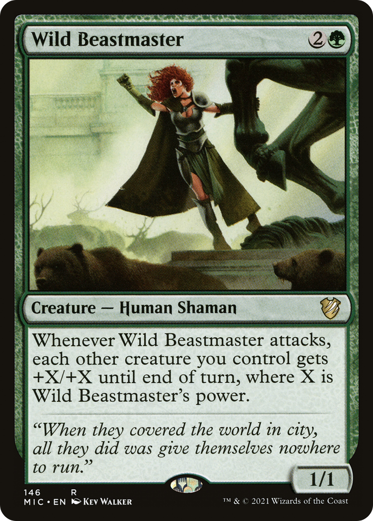 Image of Wild Beastmaster [Innistrad: Midnight Hunt Commander]