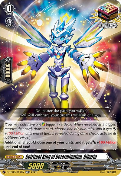 Image of Spiritual King of Determination, Olbaria (D-TD03/017EN) [Raika Koshiba -Skyfall Executors-]