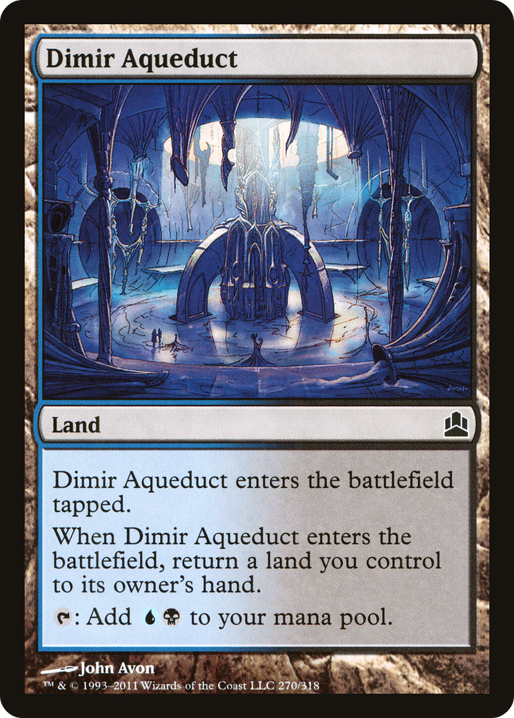 Image of Dimir Aqueduct [Commander 2011]
