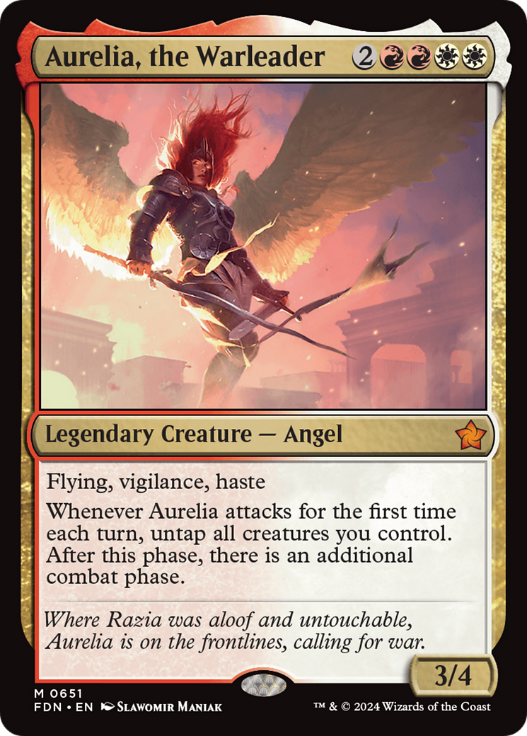 Image of Aurelia, the Warleader [Foundations]