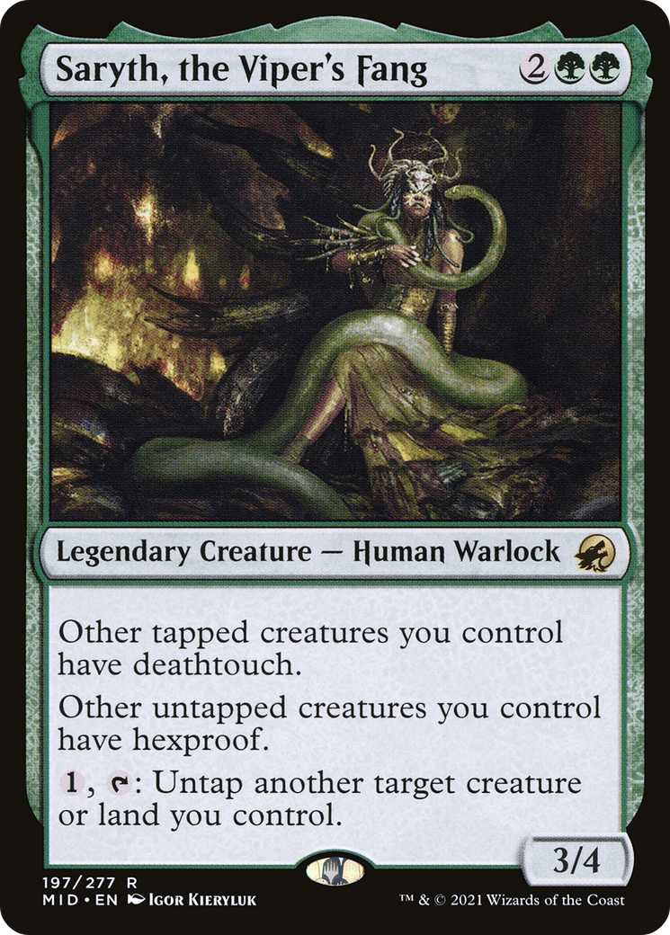 Image of Saryth, the Viper's Fang [Innistrad: Midnight Hunt]