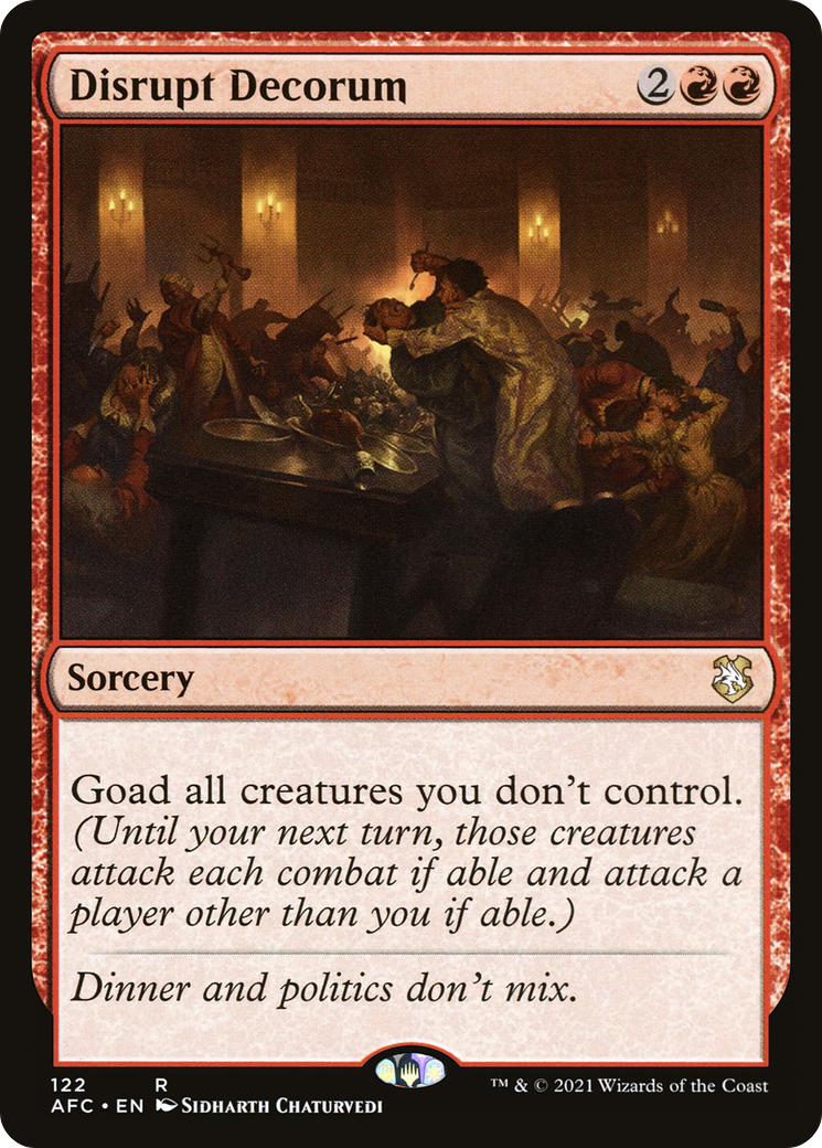 Image of Disrupt Decorum [Dungeons & Dragons: Adventures in the Forgotten Realms Commander]