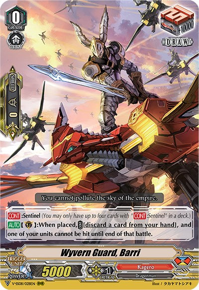 Image of Wyvern Guard, Barri (V-SS08/028EN) [Clan Selection Plus Vol.2]