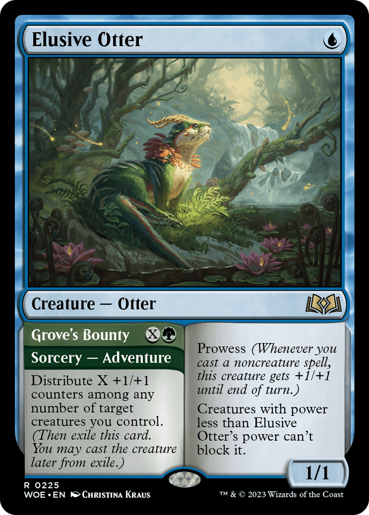 Image of Elusive Otter // Grove's Bounty [Wilds of Eldraine]