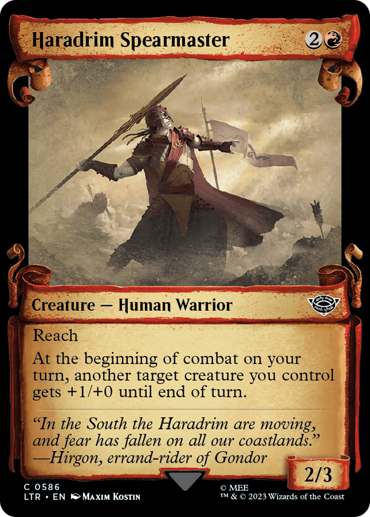 Image of Haradrim Spearmaster [The Lord of the Rings: Tales of Middle-Earth Showcase Scrolls]