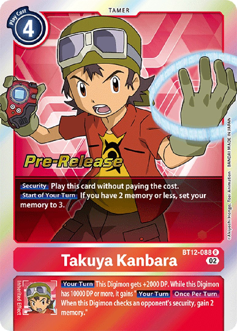 Image of Takuya Kanbara [BT12-088] [Across Time Pre-Release Cards]