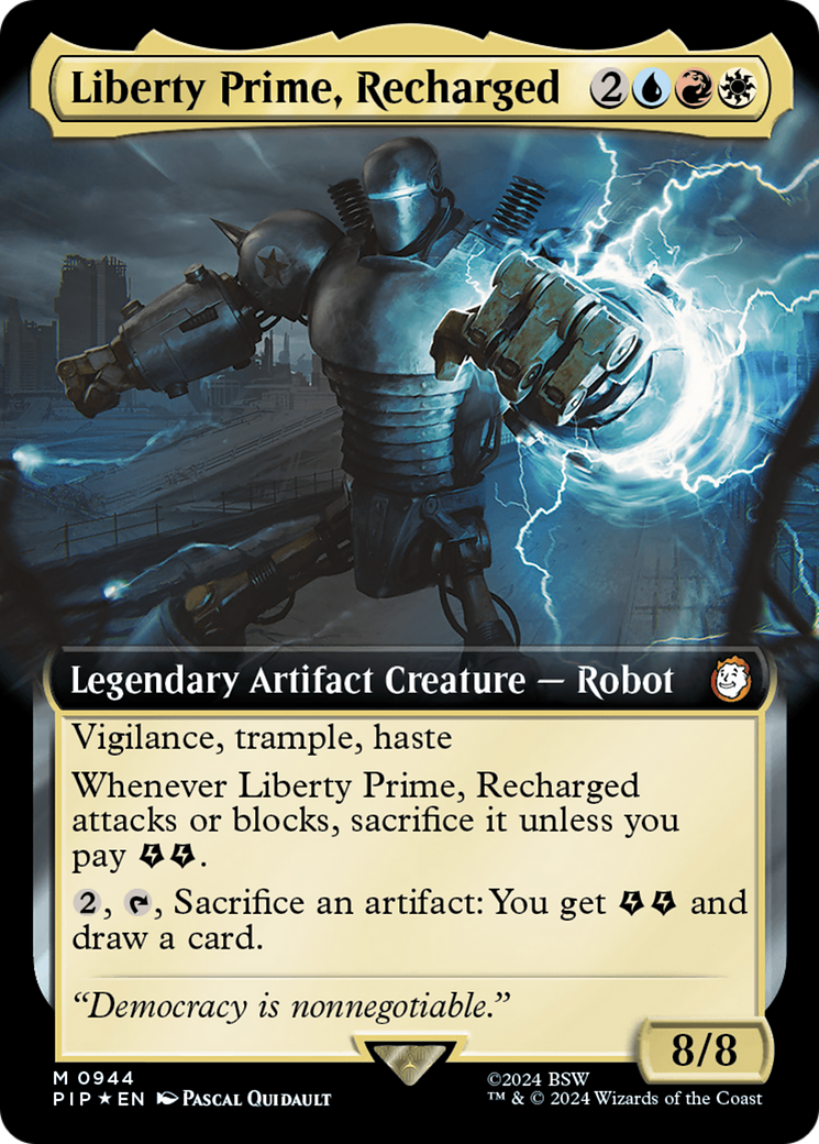Image of Liberty Prime, Recharged (Extended Art) (Surge Foil) [Fallout]