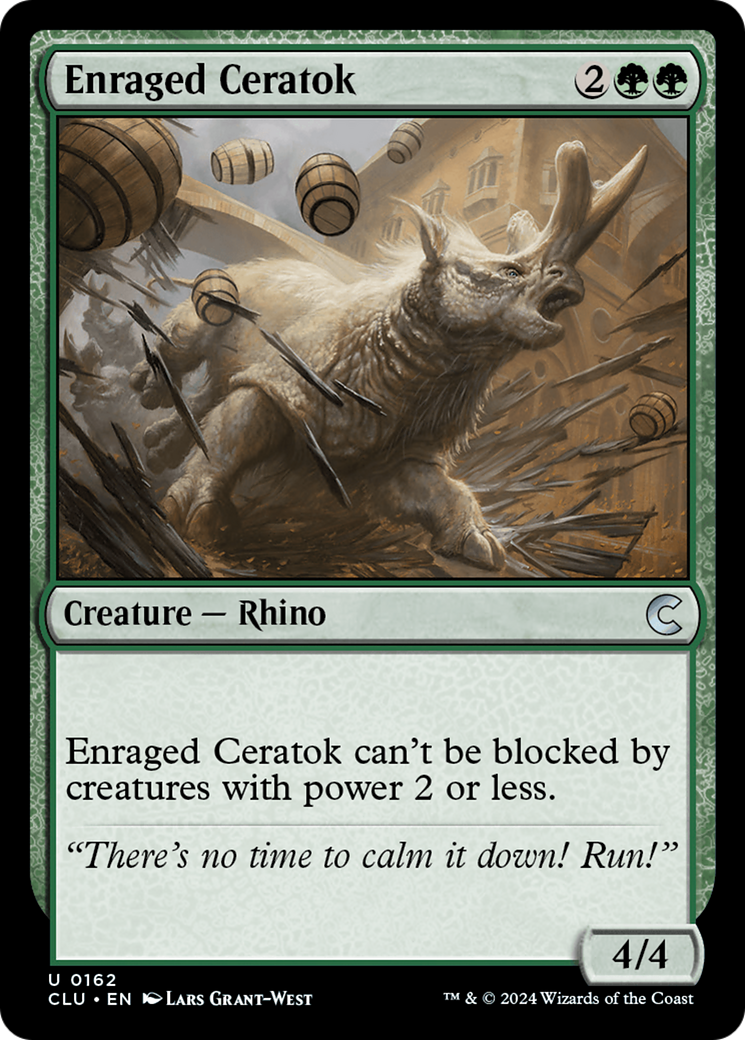 Image of Enraged Ceratok [Ravnica: Clue Edition]