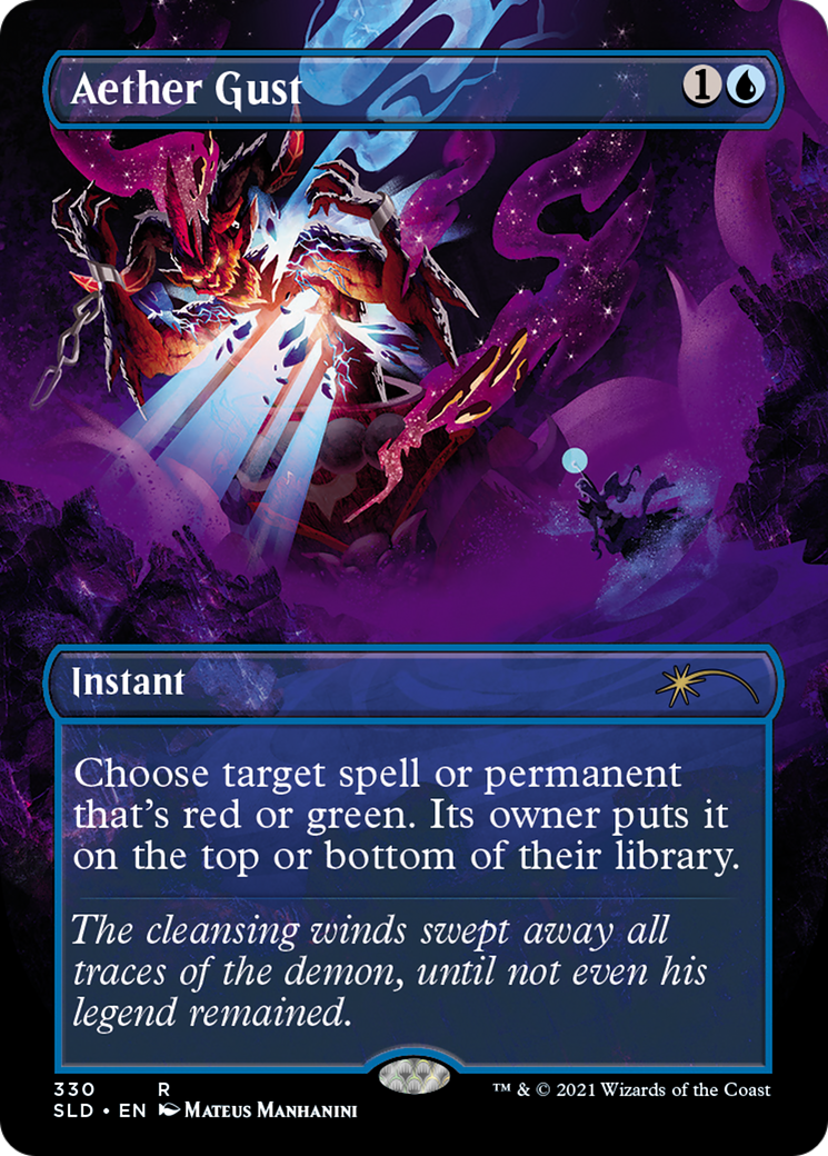 Image of Aether Gust (Borderless) [Secret Lair Drop Series]