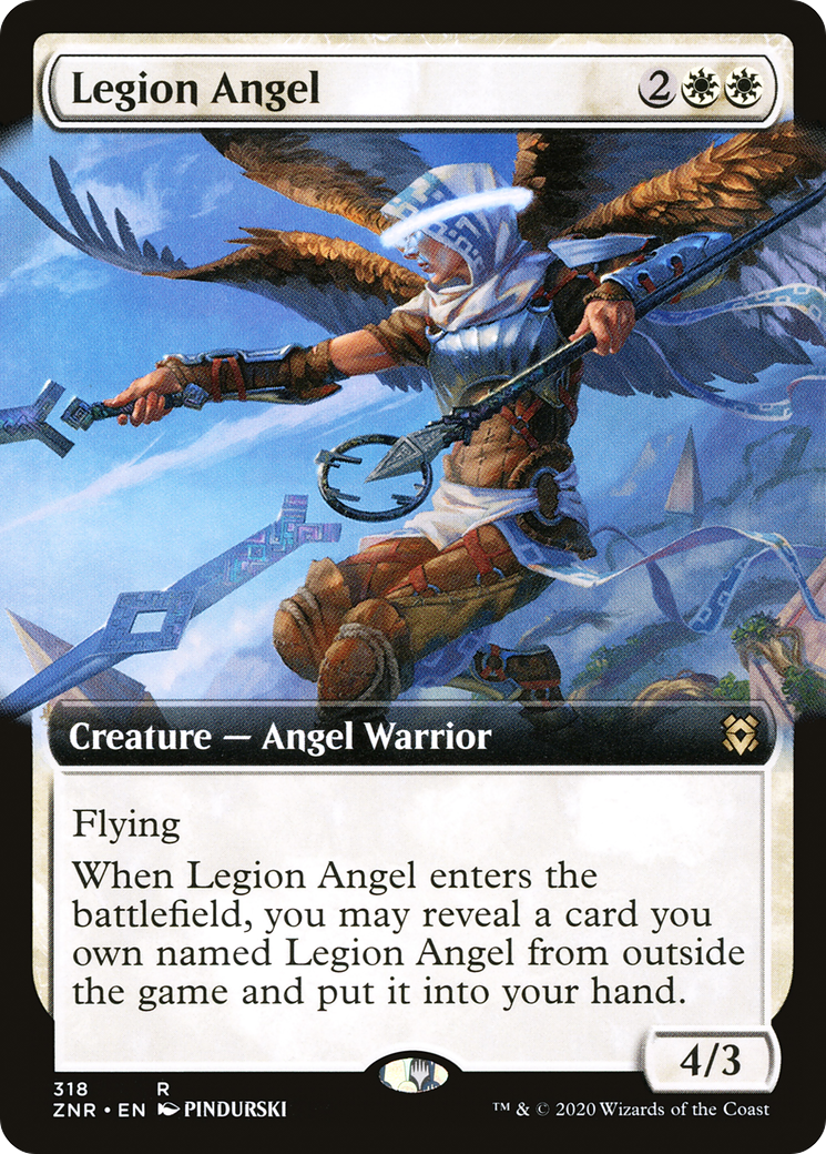 Image of Legion Angel (Extended Art) [Zendikar Rising]