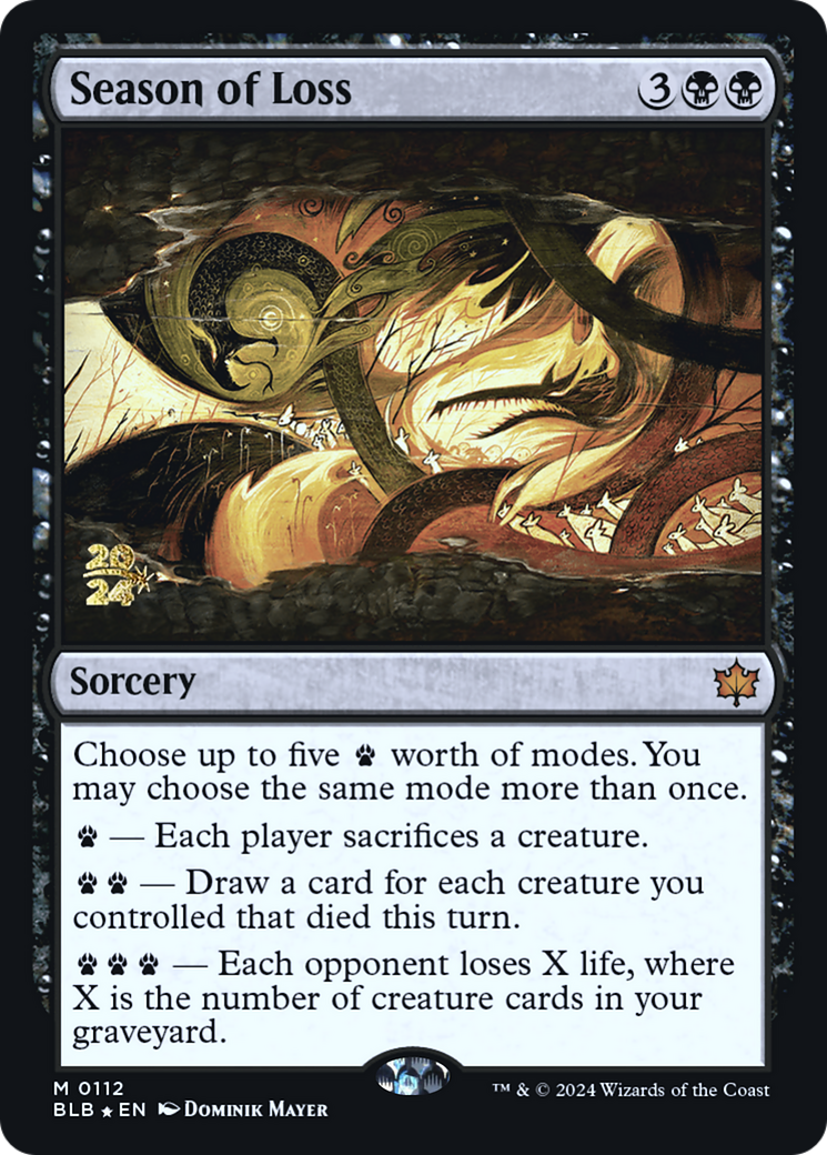 Image of Season of Loss [Bloomburrow Prerelease Promos]