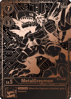 Image of MetalGreymon [ST1-09] (2021 Championship Finals 3rd Place) [Starter Deck: Gaia Red Promos]