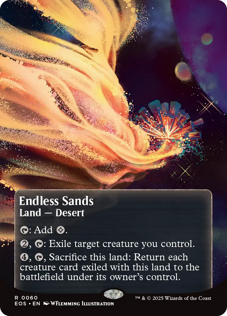 Image of Endless Sands (0060) (Borderless) [Edge of Eternities: Stellar Sights]