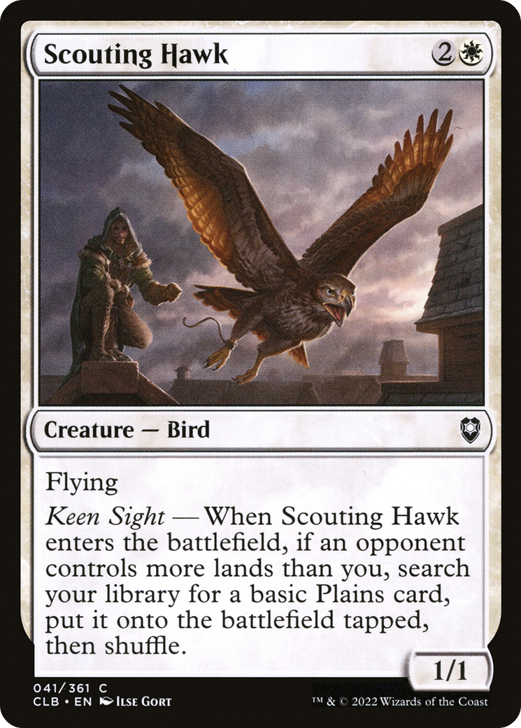 Image of Scouting Hawk [Commander Legends: Battle for Baldur's Gate]