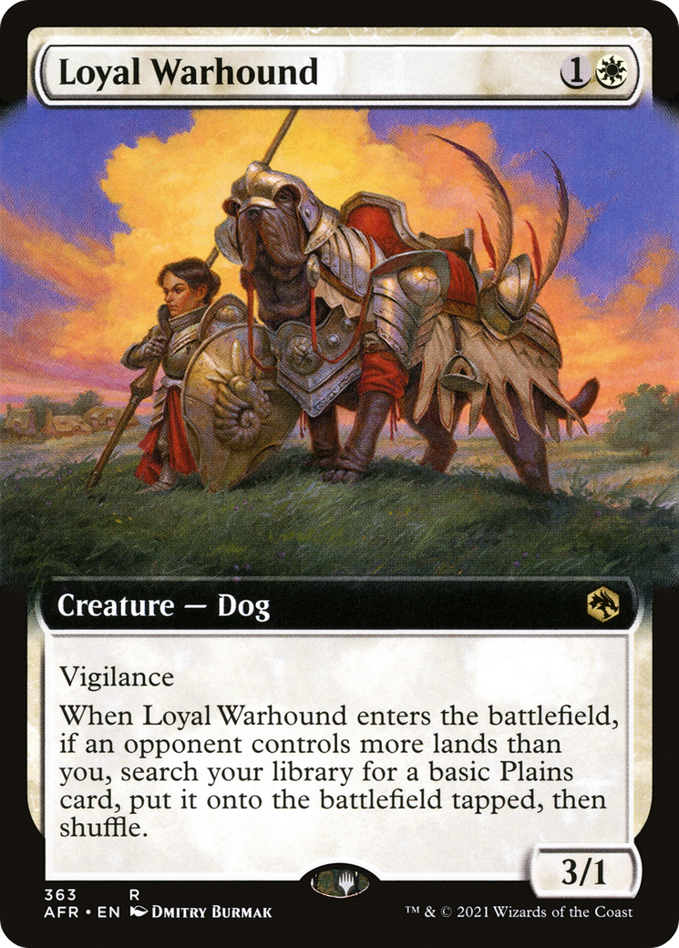 Image of Loyal Warhound (Extended Art) [Dungeons & Dragons: Adventures in the Forgotten Realms]