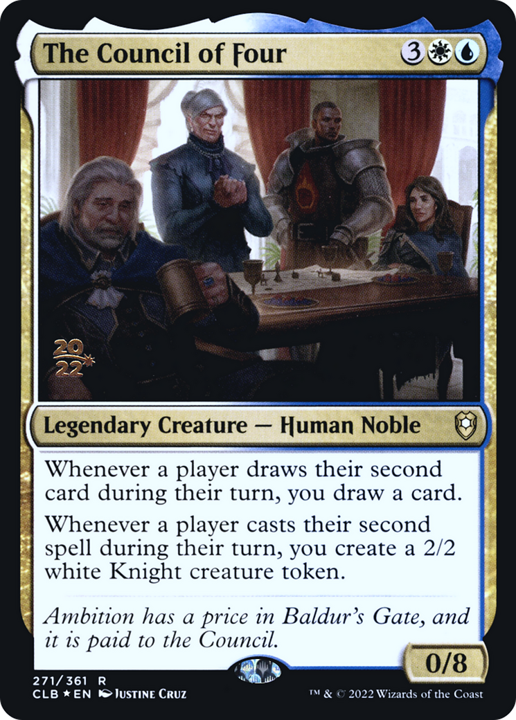 Image of The Council of Four [Commander Legends: Battle for Baldur's Gate Prerelease Promos]
