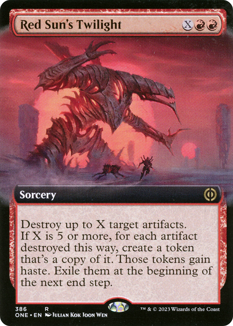Image of Red Sun's Twilight (Extended Art) [Phyrexia: All Will Be One]