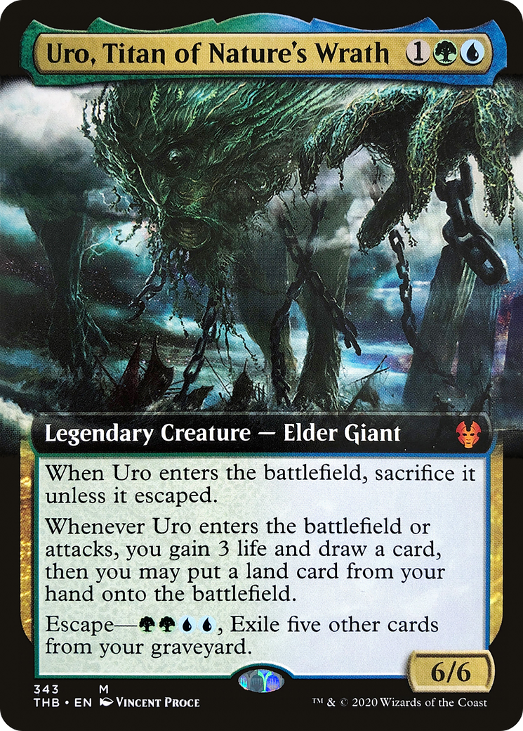 Image of Uro, Titan of Nature's Wrath (Extended Art) [Theros Beyond Death]