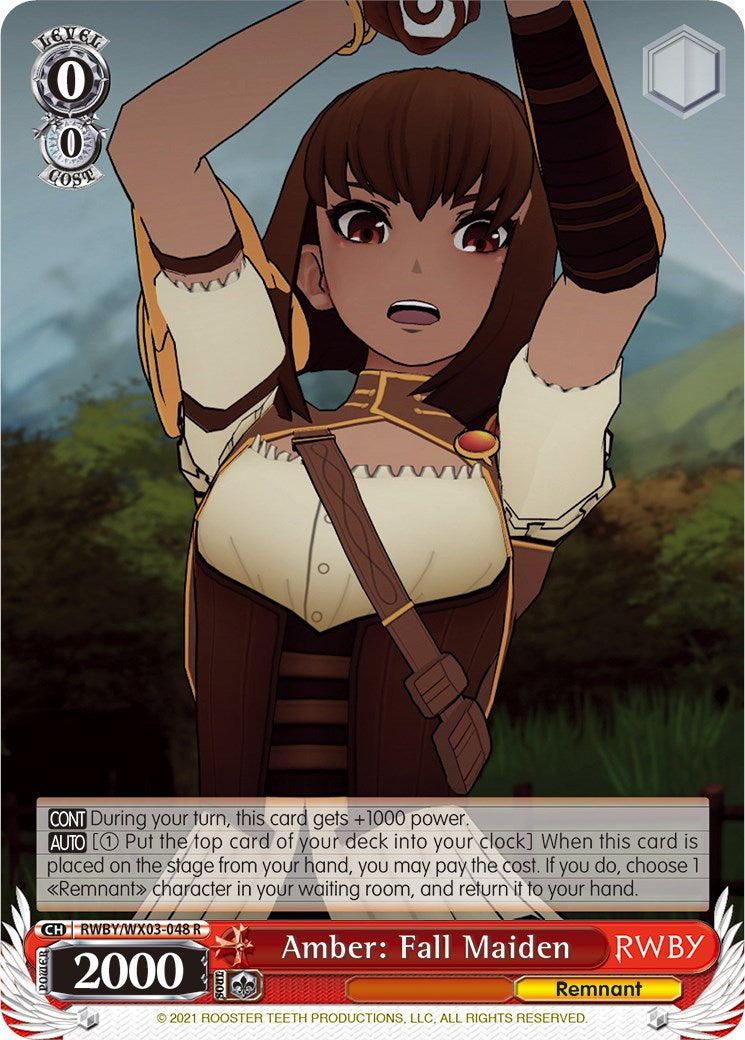 Image of Amber: Fall Maiden (RWBY/WX03-048 R) [RWBY]