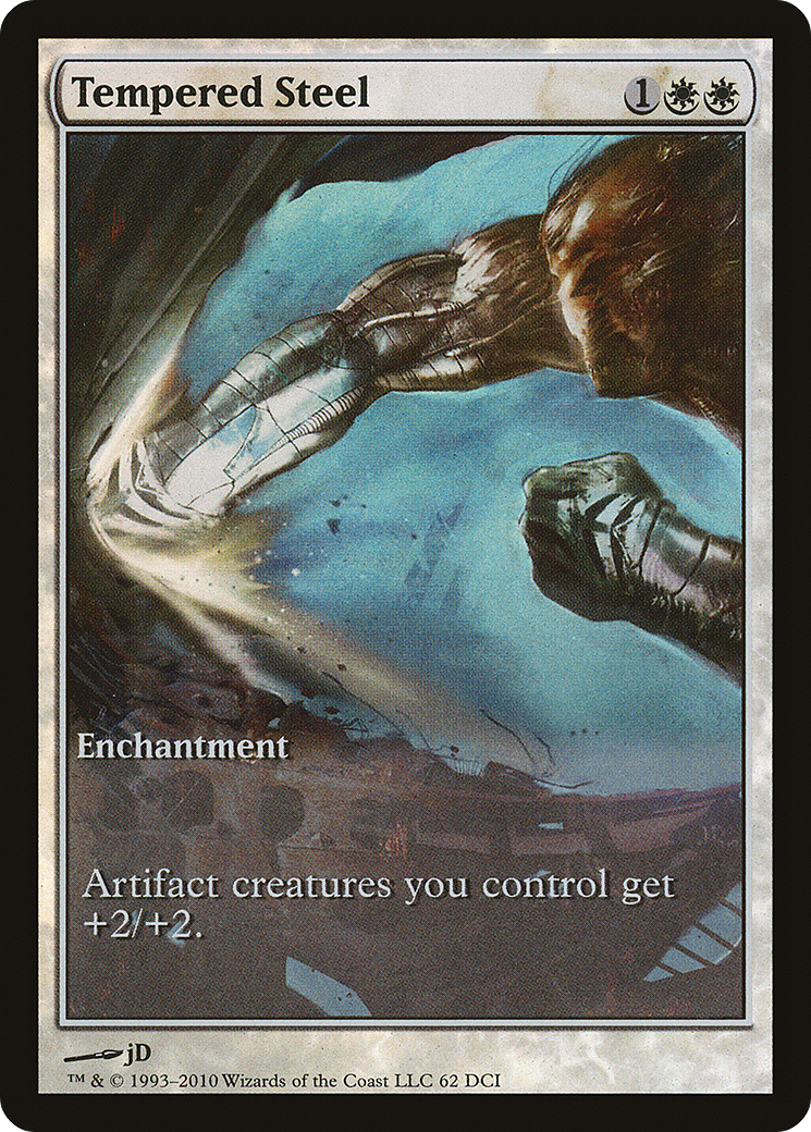 Image of Tempered Steel (Game Day) (Extended Art) [Scars of Mirrodin Promos]