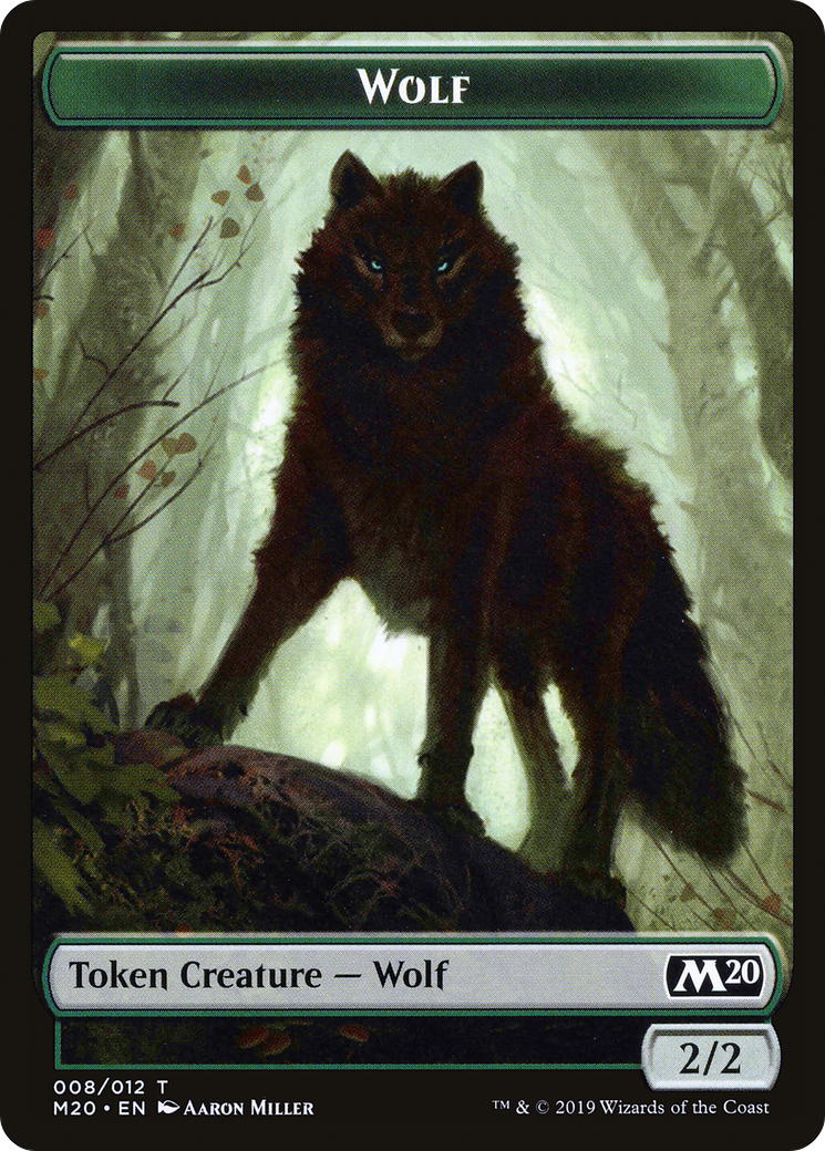 Image of Wolf Token [Core Set 2020 Tokens]