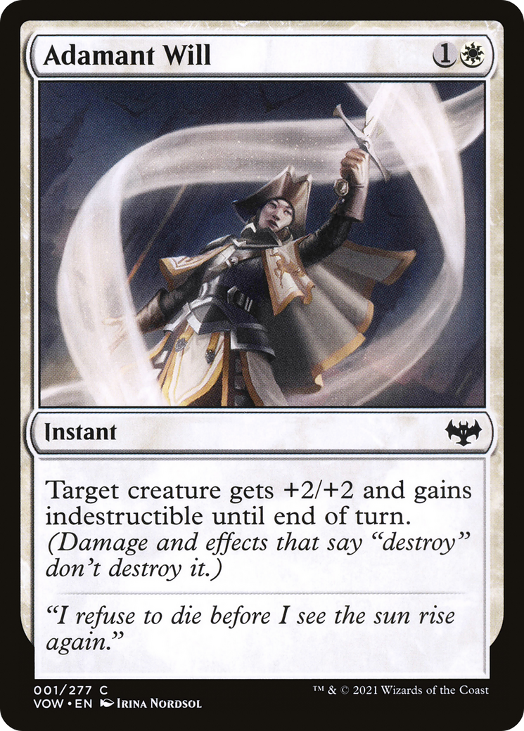 Image of Adamant Will [Innistrad: Crimson Vow]