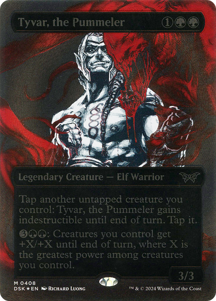 Image of Tyvar, the Pummeler (Showcase) (Textured) [Duskmourn: House of Horror]