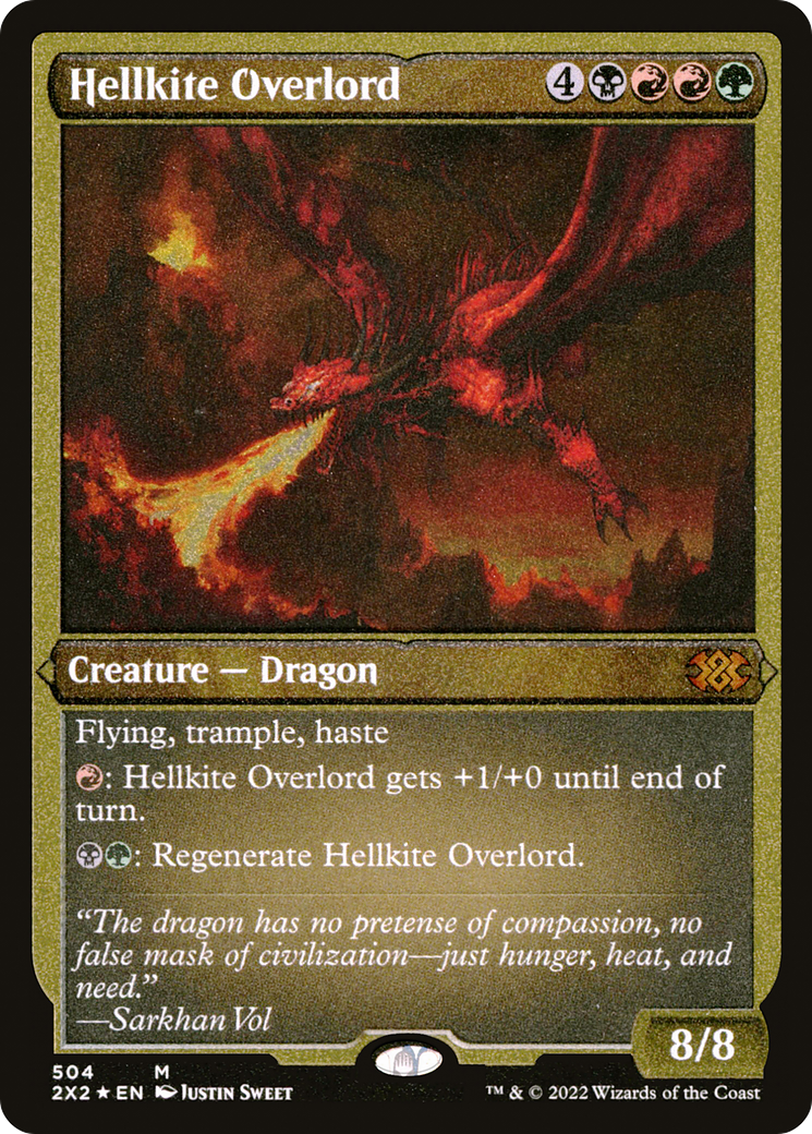 Image of Hellkite Overlord (Foil Etched) [Double Masters 2022]