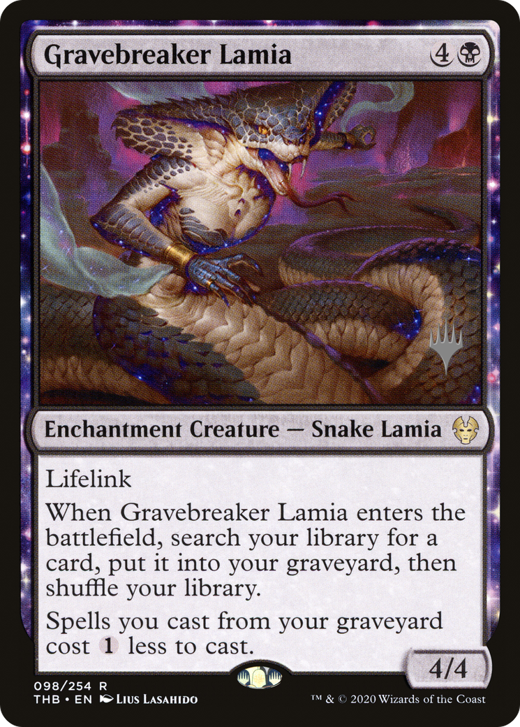 Image of Gravebreaker Lamia (Promo Pack) [Theros Beyond Death Promos]