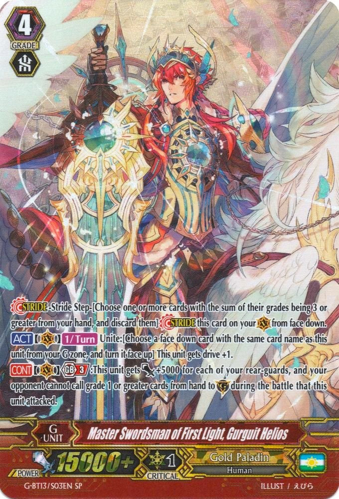Image of Master Swordsman of First Light, Gurguit Helios (G-BT13/S03EN) [Ultimate Stride]