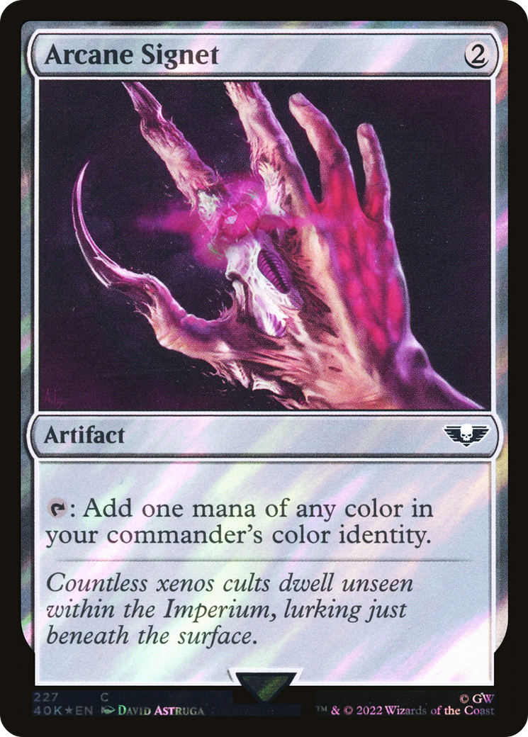 Image of Arcane Signet (227) (Surge Foil) [Warhammer 40,000]
